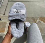 Silver Belle Slippers