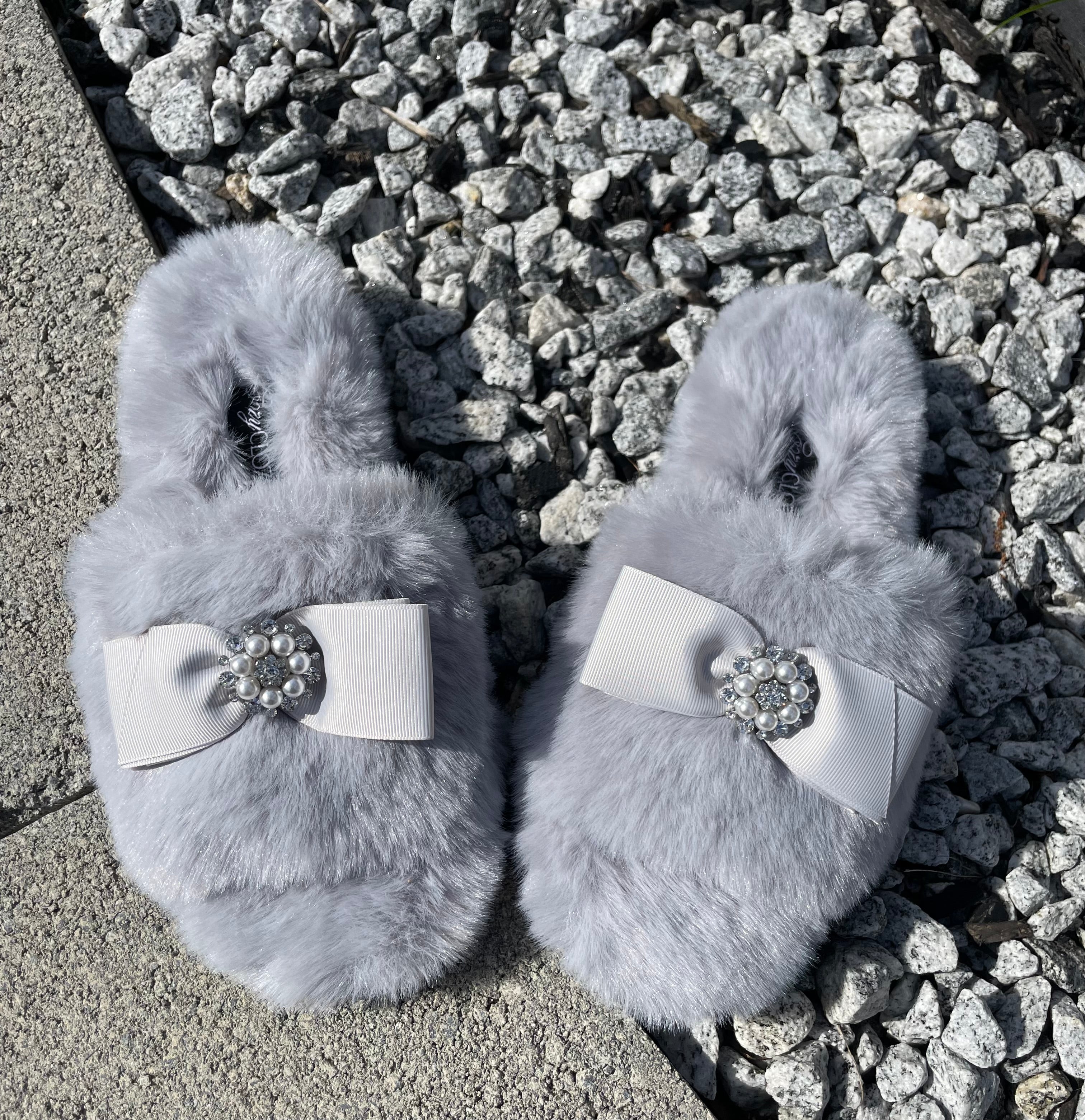 Silver Belle Slippers