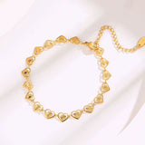 Heart of Gold Anklet
