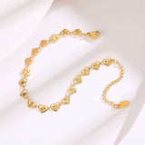 Heart of Gold Anklet