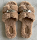 NEW. Cashmere Kiss Slides