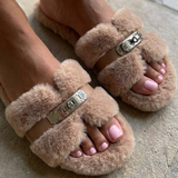 NEW. Cashmere Kiss Slides
