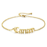 18k Gold Plated - Zodiac Anklet